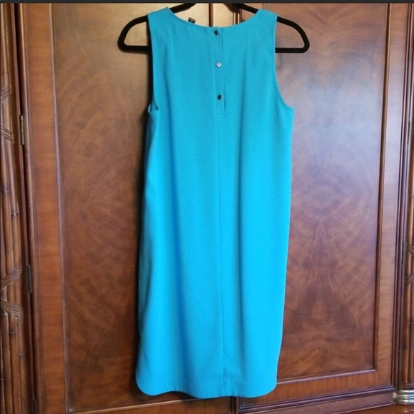 Ann Taylor Blue Shift Dress Size 6P - Picture 2 of 5